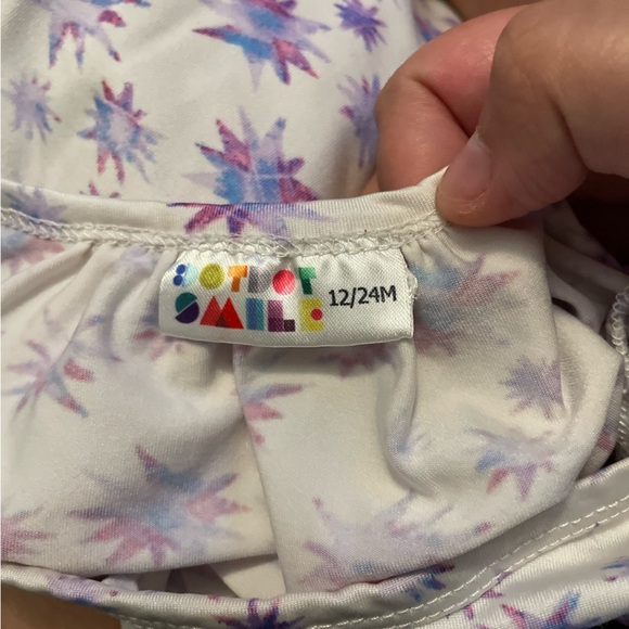 Dot Dot Smile Toddler Girls Floral Patterned Dress with Ruffled Sleeves - 18/24M - Picture 4 of 4